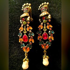 Heidi Daus Frog Prince Earrings